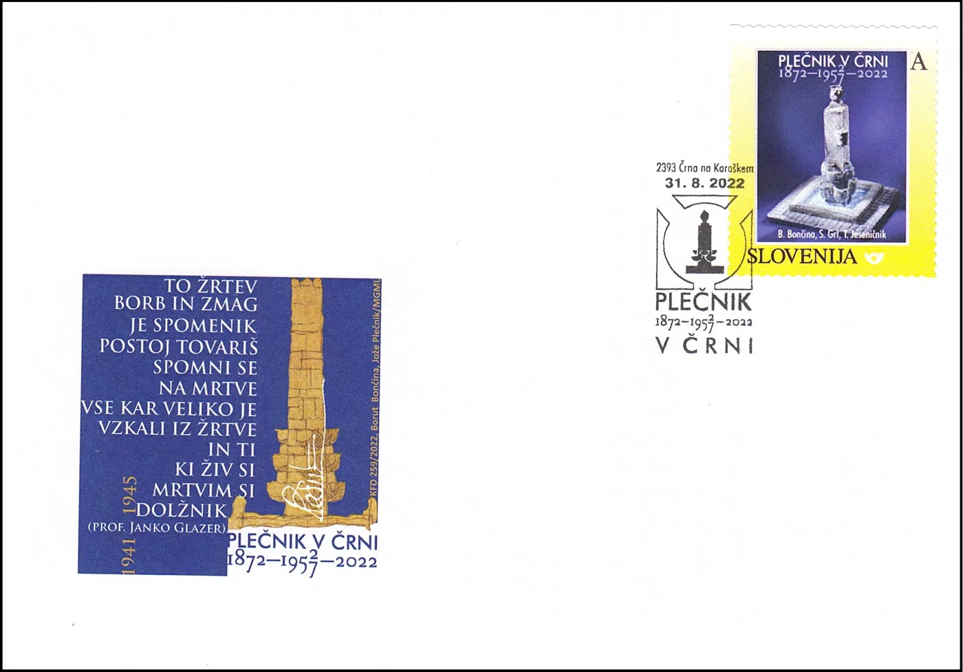 PLEČNIK V ČRNI 1872 - 1957 - 2022